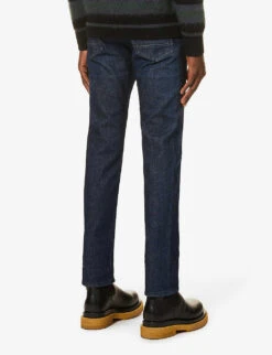 Boss Mid-rise Tapered Stretch-denim Jeans 12 Boss Mid-rise Tapered Stretch-denim Jeans -Gentlemen Style Shop R03786133 NAVY ALT03
