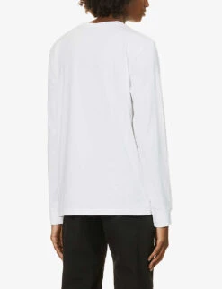 Boss Logo-print Cotton-jersey T-shirt -Gentlemen Style Shop R03788675 WHITE ALT03