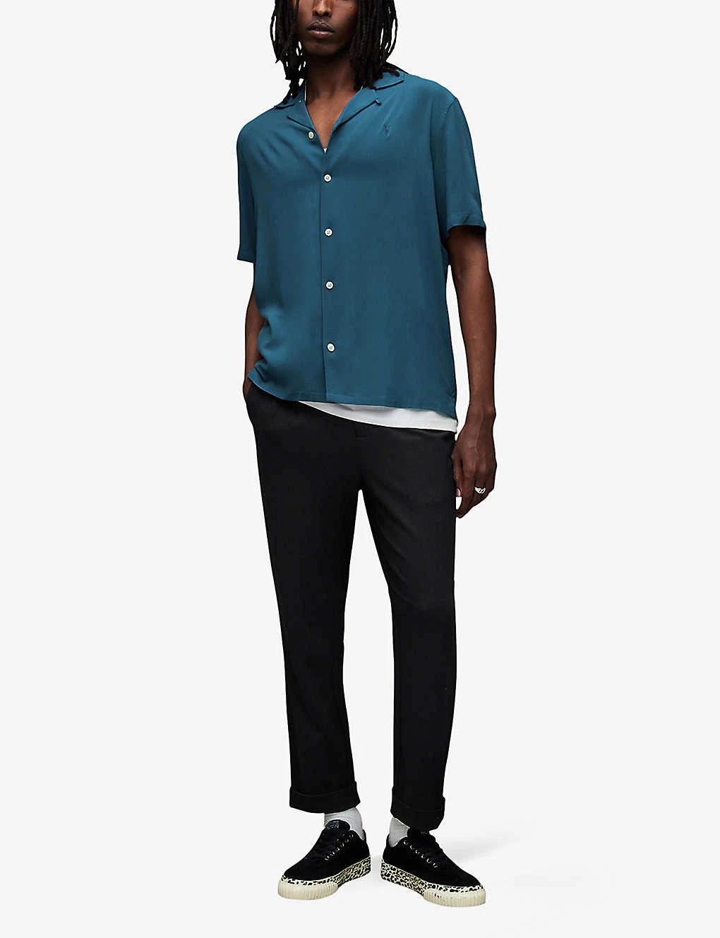 AllSaints Venice Relaxed-fit Short-sleeved Woven Shirt 4 AllSaints Venice Relaxed-fit Short-sleeved Woven Shirt - Image 2