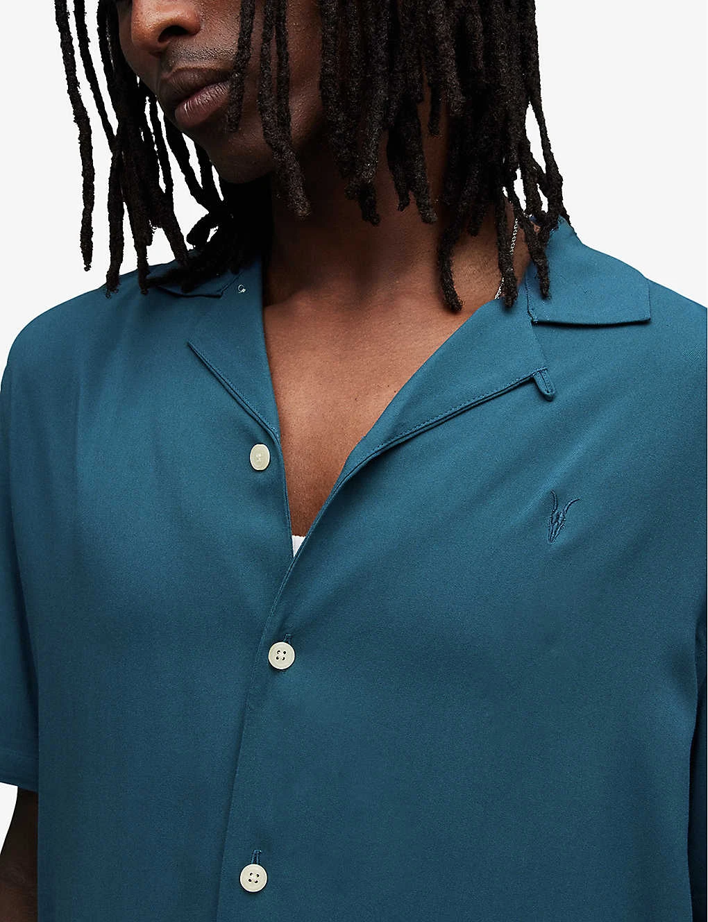 AllSaints Venice Relaxed-fit Short-sleeved Woven Shirt 7 AllSaints Venice Relaxed-fit Short-sleeved Woven Shirt - Image 5