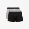 Emporio Armani Pack Of Two Logo-embellished Stretch-cotton Boxers 1 Emporio Armani Pack Of Two Logo-embellished Stretch-cotton Boxers -Gentlemen Style Shop R03804552 NEROGRIGIO M