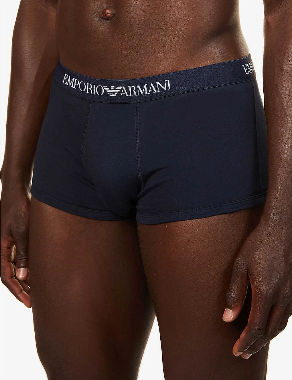 Emporio Armani Logo-print Stretch-cotton Trunks Pack Of Three 6 Emporio Armani Logo-print Stretch-cotton Trunks Pack Of Three - Image 4