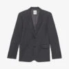 Sandro Legacy Single-breasted Wool Blazer -Gentlemen Style Shop R03851777 NOIRGRIS M