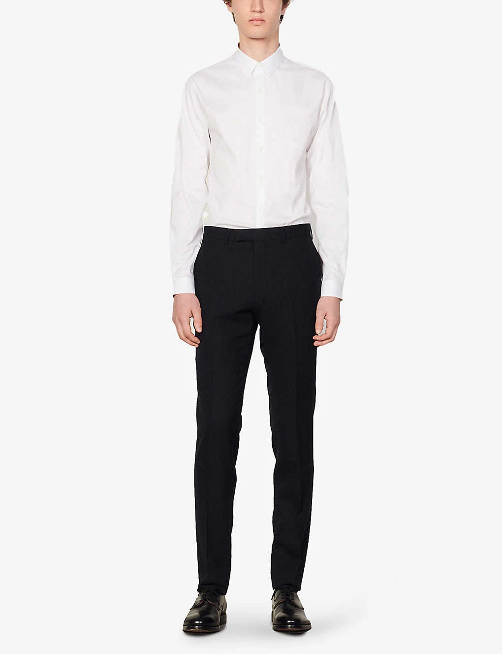 Sandro Berkeley Slim-fit Tapered Wool Trousers 4 Sandro Berkeley Slim-fit Tapered Wool Trousers - Image 2