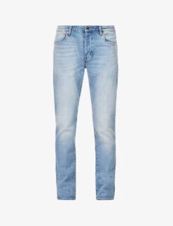 NEUW Lou Tapered Mid-rise Stretch-cotton Denim Jeans