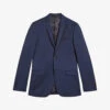 Ted Baker Perthjs Single-breasted Wool Suit Jacket -Gentlemen Style Shop R03907676 NAVY M
