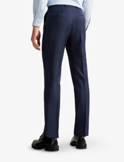 Ted Baker Sinjts Slim-fit Wool-blend Trousers -Gentlemen Style Shop R03908552 NAVY ALT03