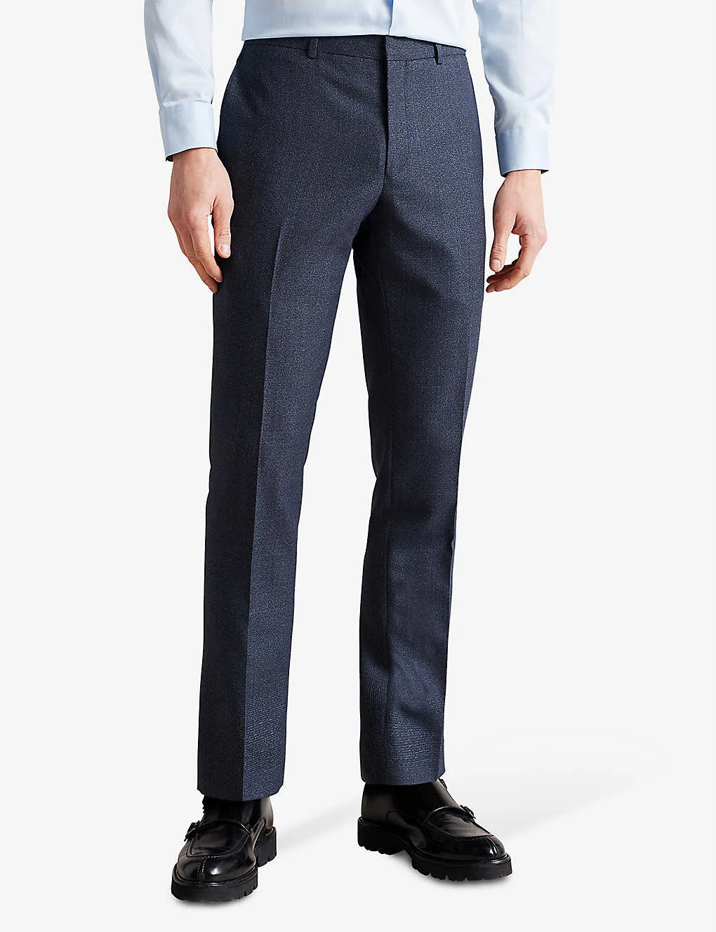 Ted Baker Cleets Slim-fit Mid-rise Wool-blend Suit Trousers 5 Ted Baker Cleets Slim-fit Mid-rise Wool-blend Suit Trousers - Image 3