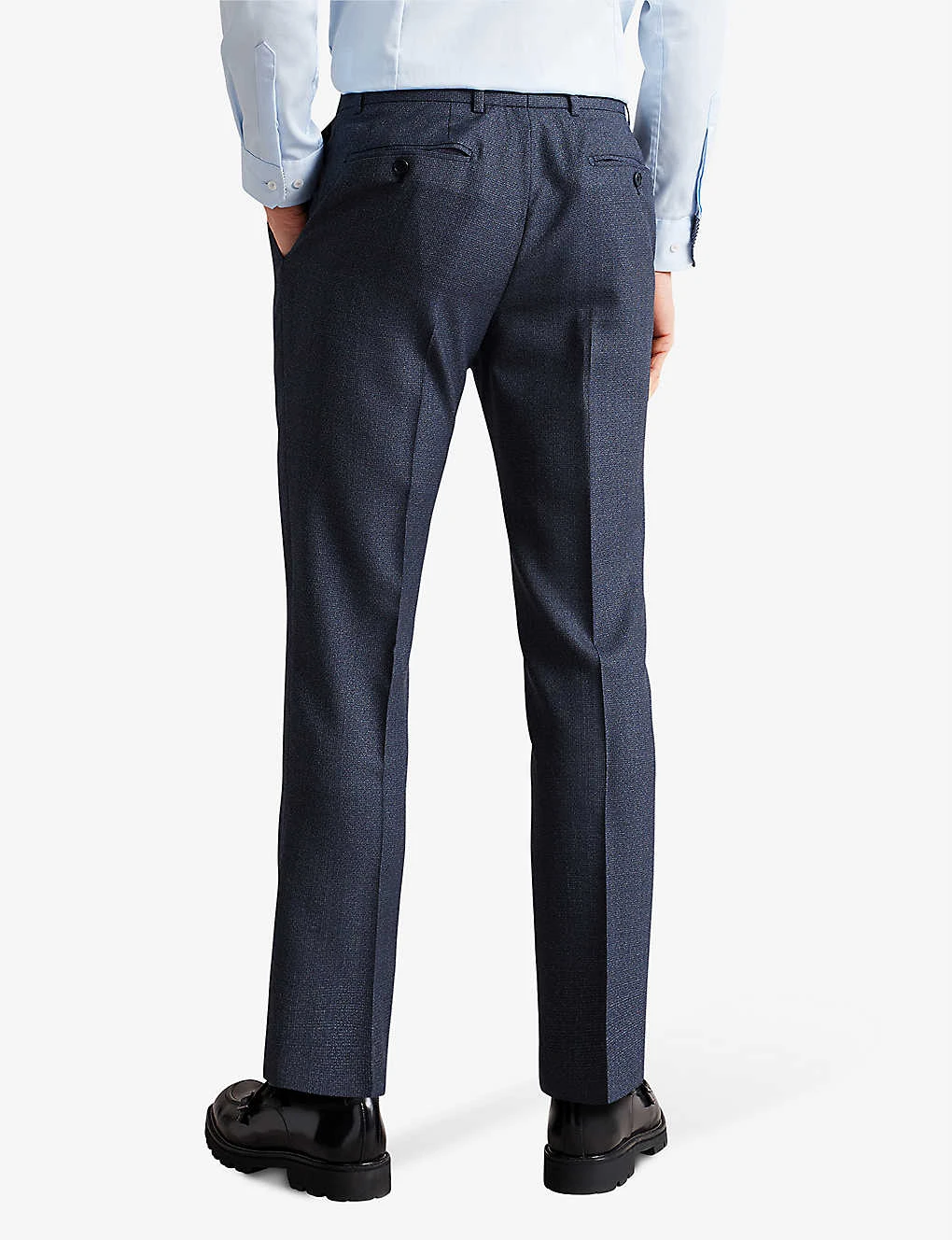 Ted Baker Cleets Slim-fit Mid-rise Wool-blend Suit Trousers 6 Ted Baker Cleets Slim-fit Mid-rise Wool-blend Suit Trousers - Image 4