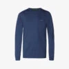 Boss Athleisure Logo-embroidered Cotton-jersey Sweatshirt -Gentlemen Style Shop R03921210 NAVY M