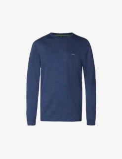 Boss Athleisure Logo-embroidered Cotton-jersey Sweatshirt