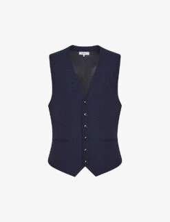 Reiss Bold Slim-fit Wool Waistcoat
