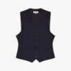 Reiss Hope Travel Wool-blend Fitted Waistcoat -Gentlemen Style Shop R03924767 NAVY M