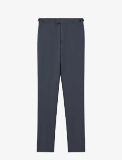 Reiss Fine Pressed-crease Wool Trousers