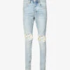 Ripped-knee Regular-fit Stretch-denim Jeans -Gentlemen Style Shop R03932747 LIGHTINDIGOBLOWOUT M