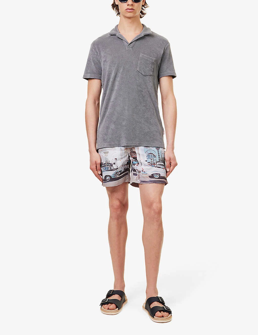 ORLEBAR BROWN Terry Brand-tab Relaxed-fit Cotton Polo Shirt 4 ORLEBAR BROWN Terry Brand-tab Relaxed-fit Cotton Polo Shirt - Image 2