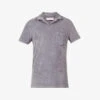 ORLEBAR BROWN Terry Brand-tab Relaxed-fit Cotton Polo Shirt -Gentlemen Style Shop R03935124 GRANITE M