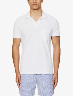 ORLEBAR BROWN Terry Towelling Cotton Polo Shirt 9 ORLEBAR BROWN Terry Towelling Cotton Polo Shirt -Gentlemen Style Shop R03935126 WHITE ALT02
