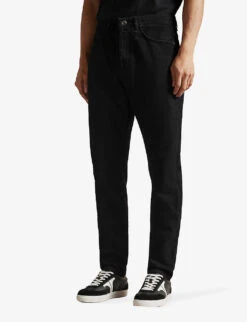Ted Baker Straight-leg Cropped Jeans -Gentlemen Style Shop R03946261 BLACK ALT02