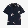 Ted Baker Neele Floral-print Woven Shirt -Gentlemen Style Shop R03946724 NAVY M