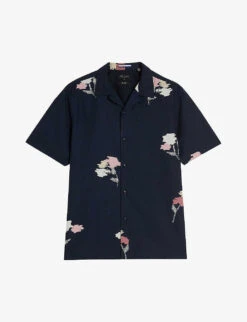 Ted Baker Neele Floral-print Woven Shirt