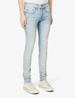 True Religion Tony Slim-leg Mid-rise Stretch-denim Jeans -Gentlemen Style Shop R03946765 DICELIGHTWASH ALT02