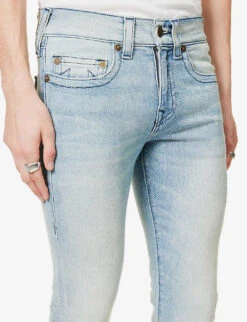 True Religion Tony Slim-leg Mid-rise Stretch-denim Jeans -Gentlemen Style Shop R03946765 DICELIGHTWASH ALT04