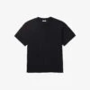 Sandro Tubular Relaxed-fit Organic-cotton T-shirt -Gentlemen Style Shop R03948132 NOIRGRIS M