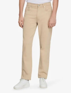 Sandro Heavy Organic Straight-leg High-rise Jeans -Gentlemen Style Shop R03948194 NATURELS ALT02