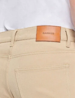 Sandro Heavy Organic Straight-leg High-rise Jeans -Gentlemen Style Shop R03948194 NATURELS ALT04