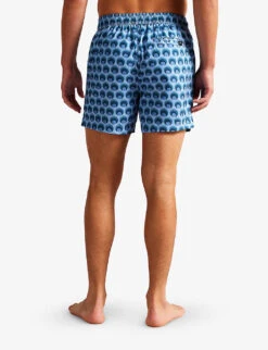 Ted Baker Totley Geometric Woven Swim Shorts -Gentlemen Style Shop R03949793 LTBLUE ALT03