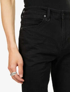 NEUW Rebel Distressed-panel Skinny Stretch-denim Jeans -Gentlemen Style Shop R03953021 FRICTION ALT04