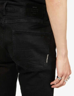 NEUW Rebel Distressed-panel Skinny Stretch-denim Jeans -Gentlemen Style Shop R03953021 FRICTION ALT05