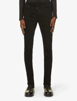 7 For All Mankind Paxtyn Luxe Performance Skinny Stretch-denim Jeans -Gentlemen Style Shop R03954842 BLACK ALT02