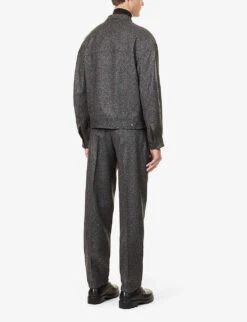 Giorgio Armani Relaxed-fit Stretch-wool Blend Suit -Gentlemen Style Shop R03965102 LONDONSMOKE ALT03