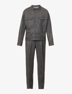 Giorgio Armani Relaxed-fit Stretch-wool Blend Suit