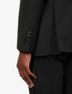 Giorgio Armani Regular-fit Wool-twill Tuxedo 16 Giorgio Armani Regular-fit Wool-twill Tuxedo -Gentlemen Style Shop R03965136 BLACK ALT05