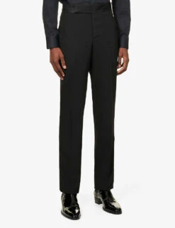 Giorgio Armani Regular-fit Wool-twill Tuxedo 18 Giorgio Armani Regular-fit Wool-twill Tuxedo -Gentlemen Style Shop R03965136 BLACK ALT07