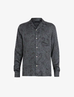 AllSaints Nidaros Paisley-print Woven Shirt