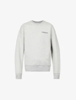 Design Studio Brand-print Organic-cotton And Recycled-polyester Blend Sweatshirt