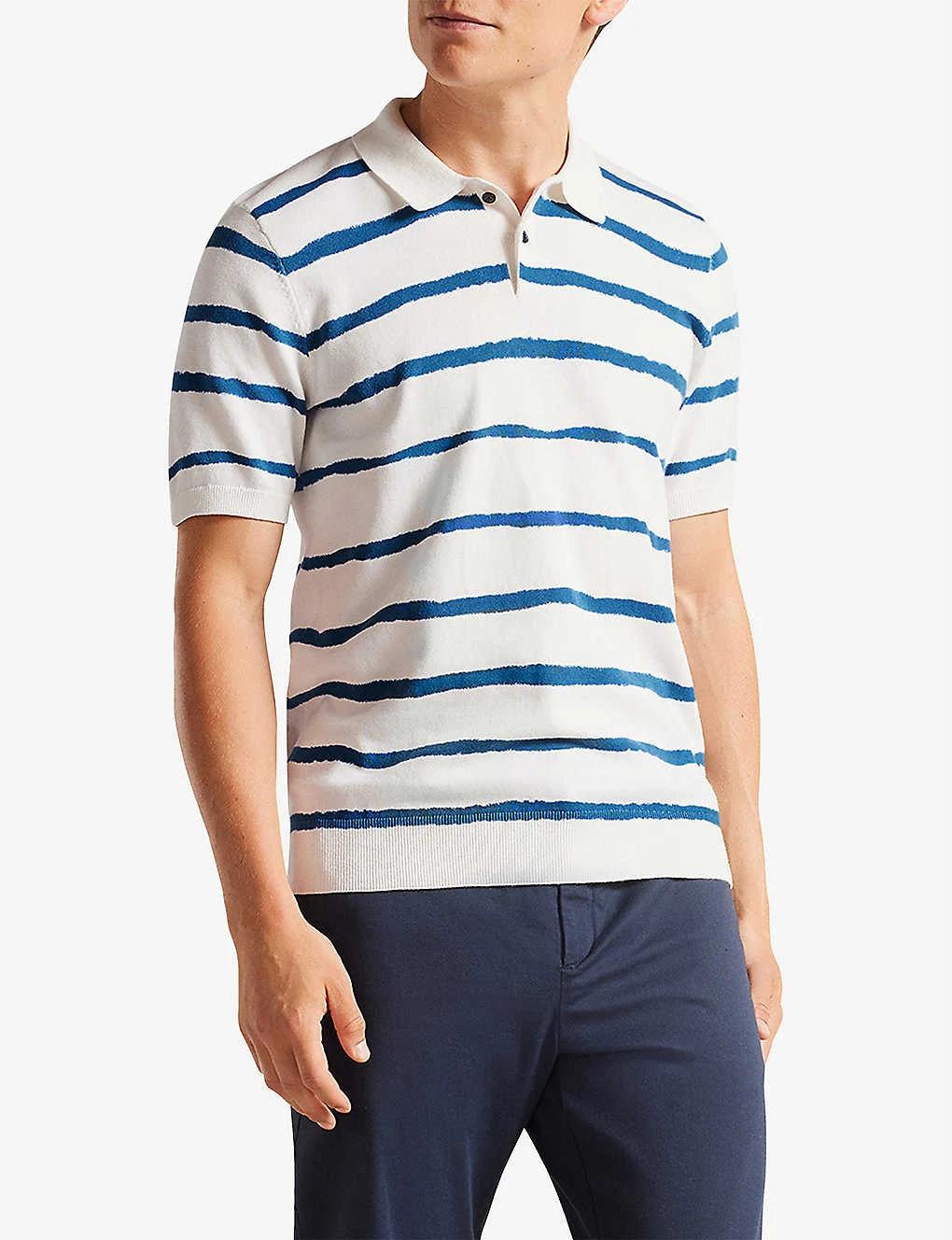 Ted Baker Cromer Stripe-print Cotton Polo 5 Ted Baker Cromer Stripe-print Cotton Polo - Image 3