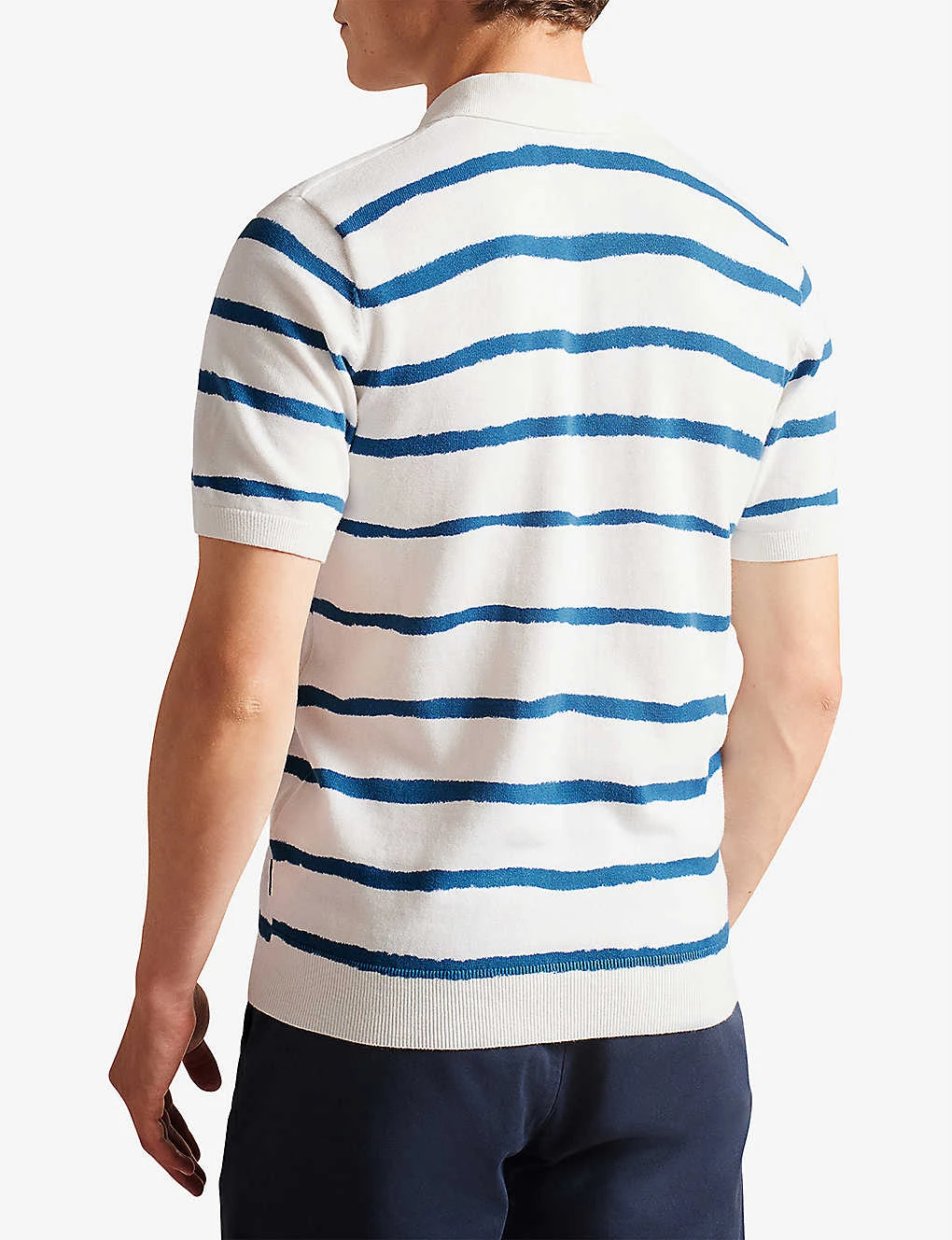 Ted Baker Cromer Stripe-print Cotton Polo 6 Ted Baker Cromer Stripe-print Cotton Polo - Image 4