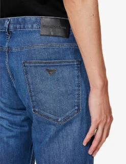 Emporio Armani J06 Regular-fit Straight-leg Stretch-denim Jeans 13 Emporio Armani J06 Regular-fit Straight-leg Stretch-denim Jeans -Gentlemen Style Shop R03981644 DENIMBLUMD ALT05