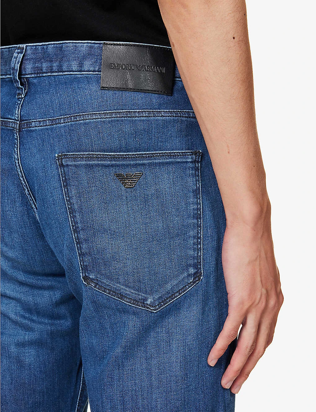 Emporio Armani J06 Regular-fit Straight-leg Stretch-denim Jeans 8 Emporio Armani J06 Regular-fit Straight-leg Stretch-denim Jeans - Image 6