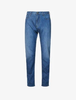 Emporio Armani J06 Regular-fit Straight-leg Stretch-denim Jeans