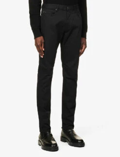 Emporio Armani J06 Gab Straight-leg Mid-rise Stretch-denim Jeans -Gentlemen Style Shop R03981646 NERO ALT02
