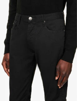 Emporio Armani J06 Gab Straight-leg Mid-rise Stretch-denim Jeans -Gentlemen Style Shop R03981646 NERO ALT04