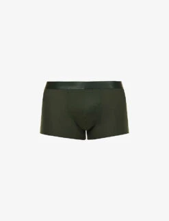 Branded Waistband Stretch-jersey Trunks