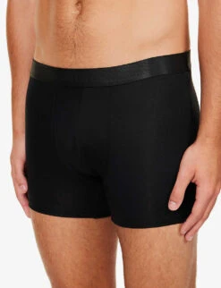 Mid-rise Stretch-jersey Boxer Briefs Pack Of Three -Gentlemen Style Shop R03984244 BLACKARMYNAVY ALT03