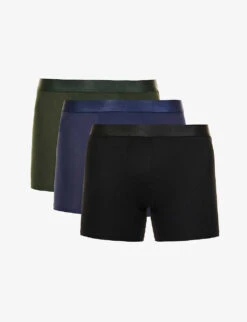 Mid-rise Stretch-jersey Boxer Briefs Pack Of Three
